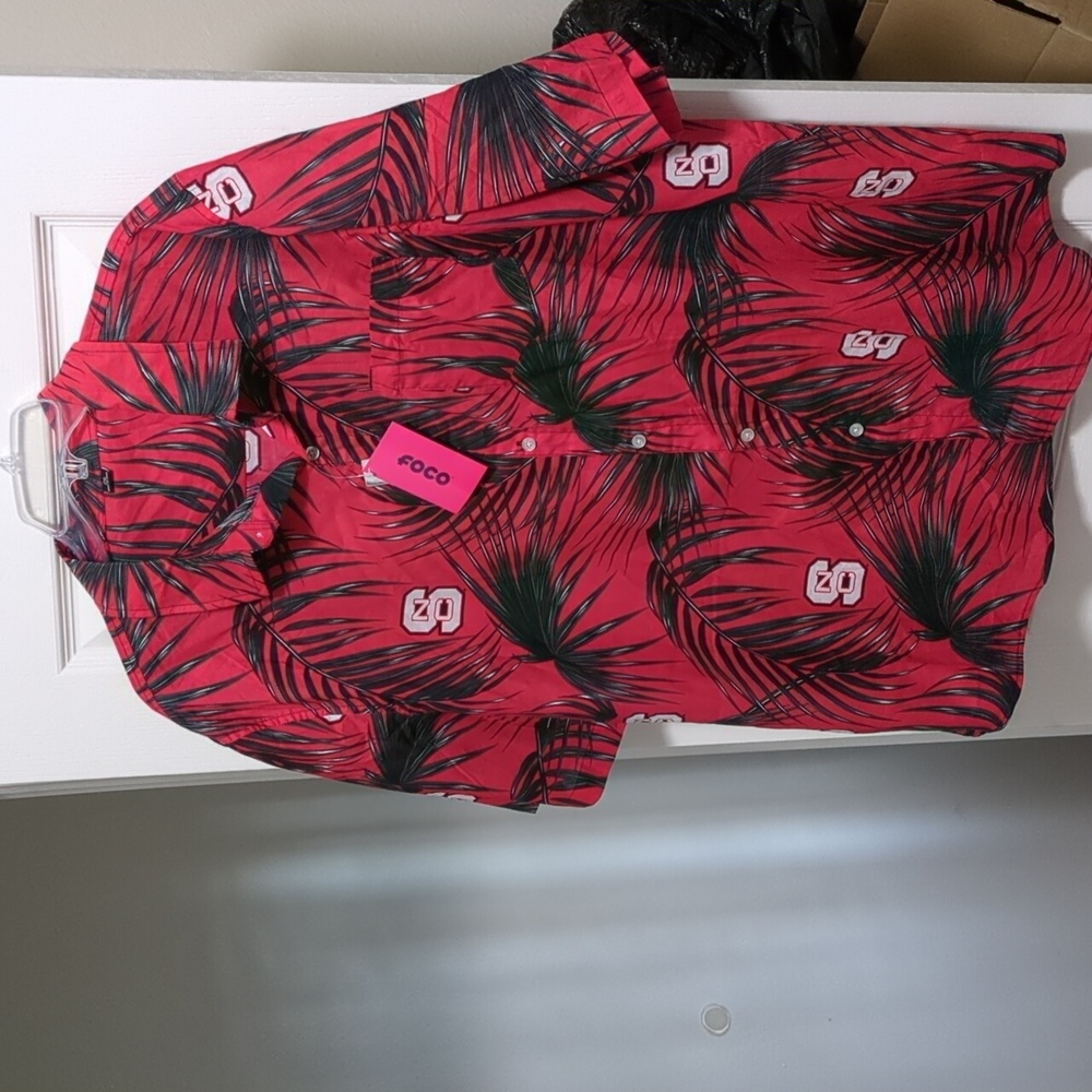 North Carolina State Hawaiian shirt 2XL